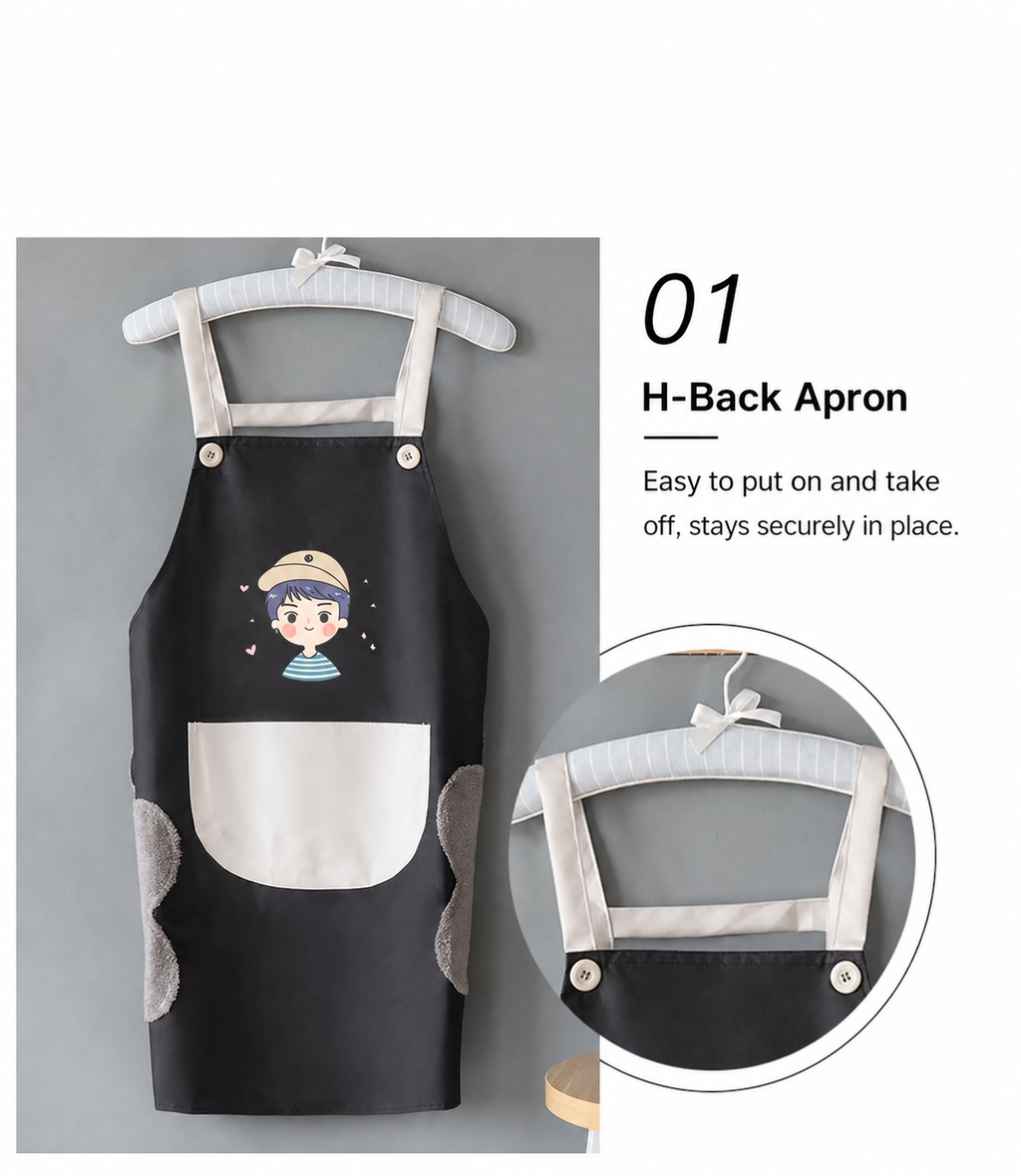 Extra-Long Water-Resistant Hand-Wipe Apron