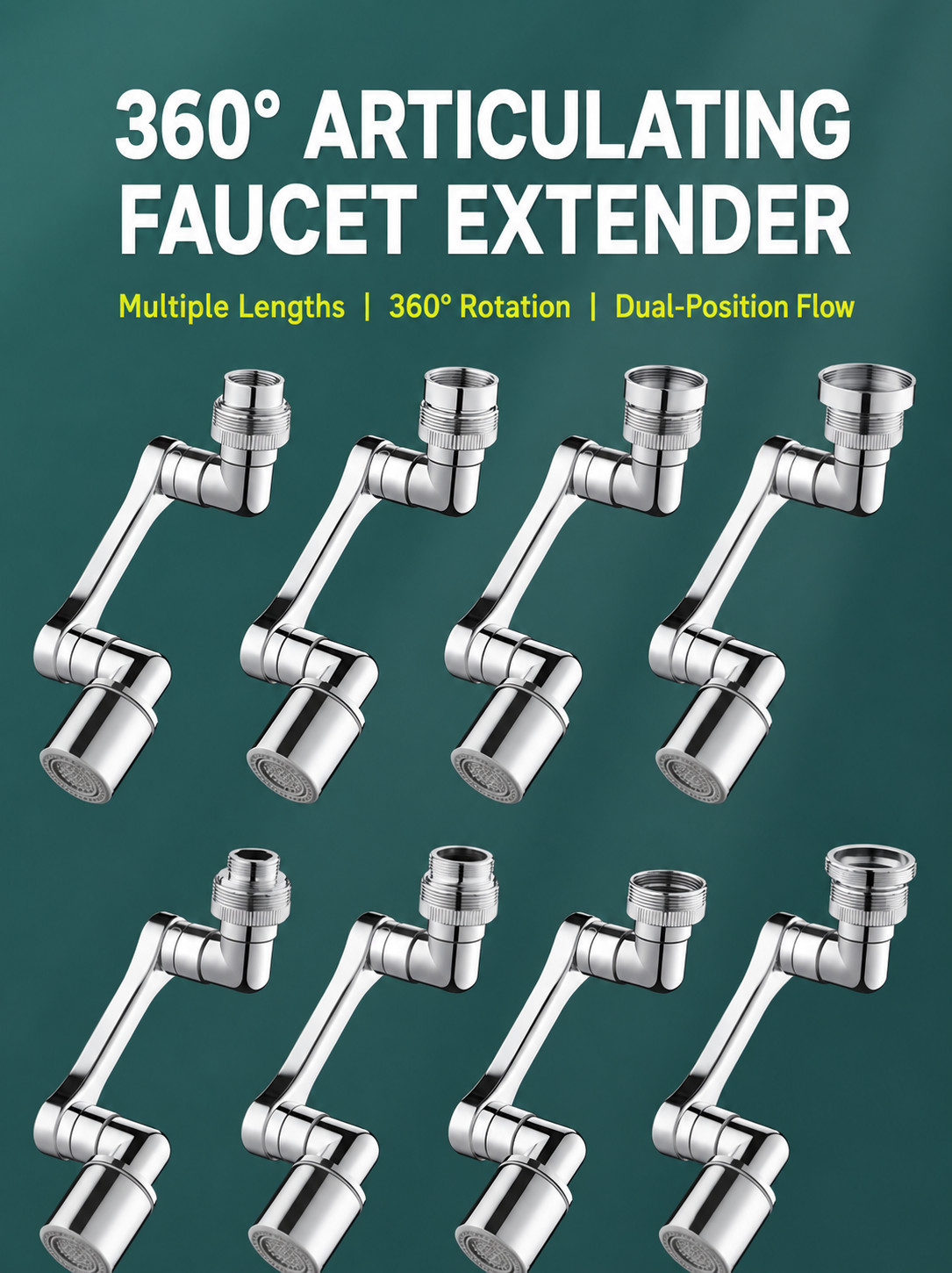 360° Articulating Faucet Extender