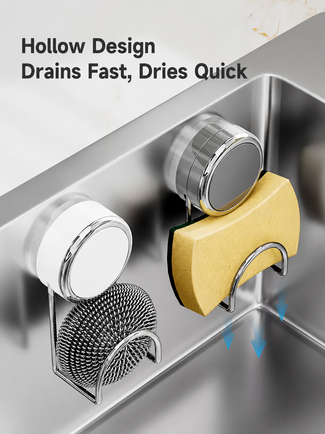 Suction-Cup Sink Sponge Holder