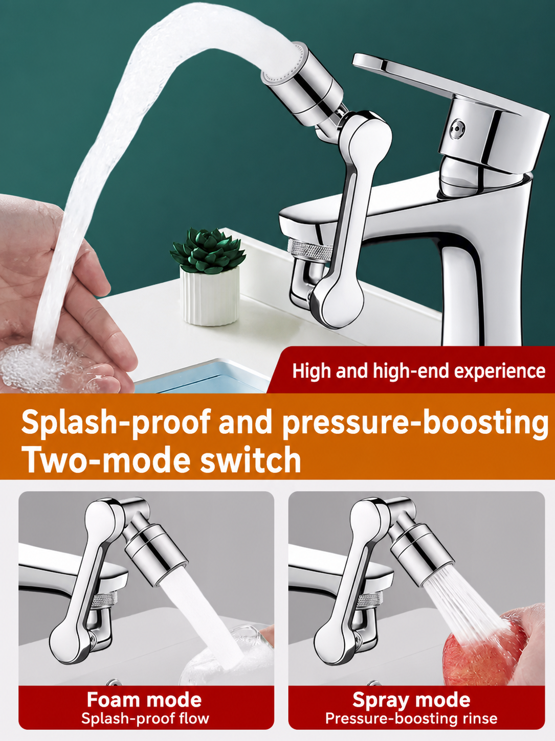 360° Articulating Faucet Extender