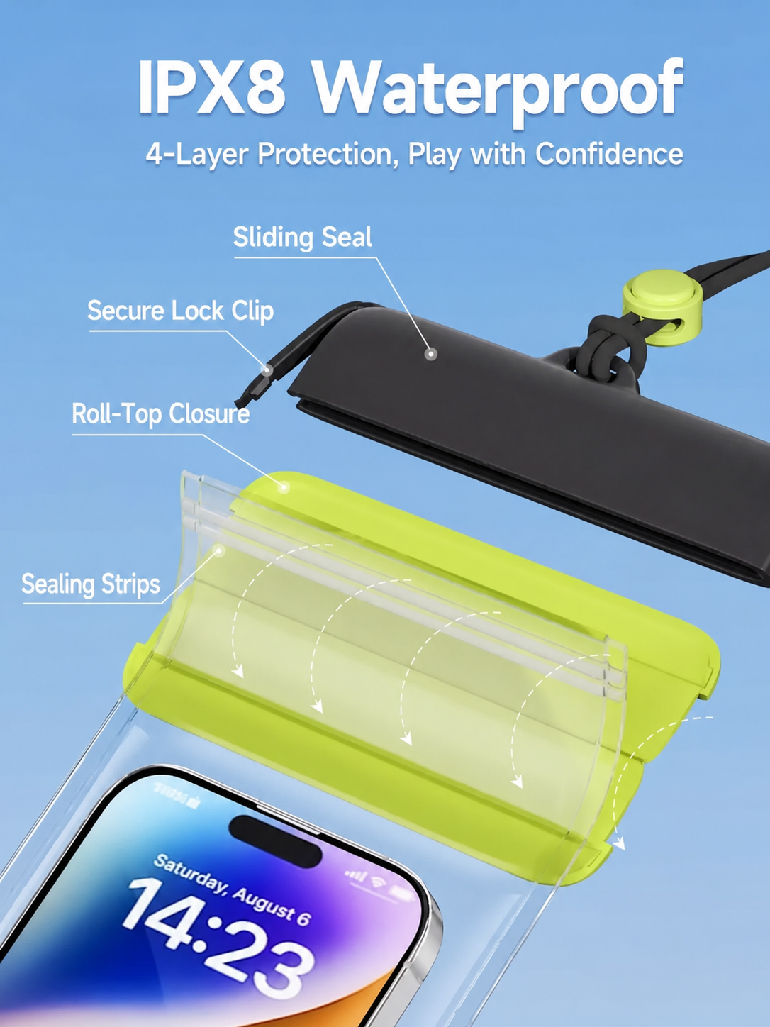IPX8 Touchscreen Waterproof Phone Pouch