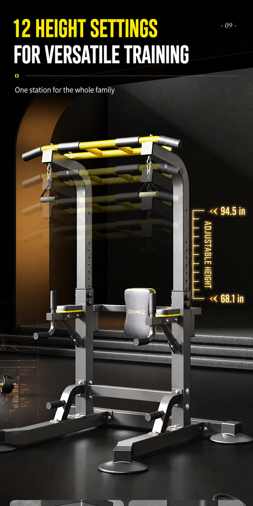 Indoor Multi-Functional Pull-Up Statio