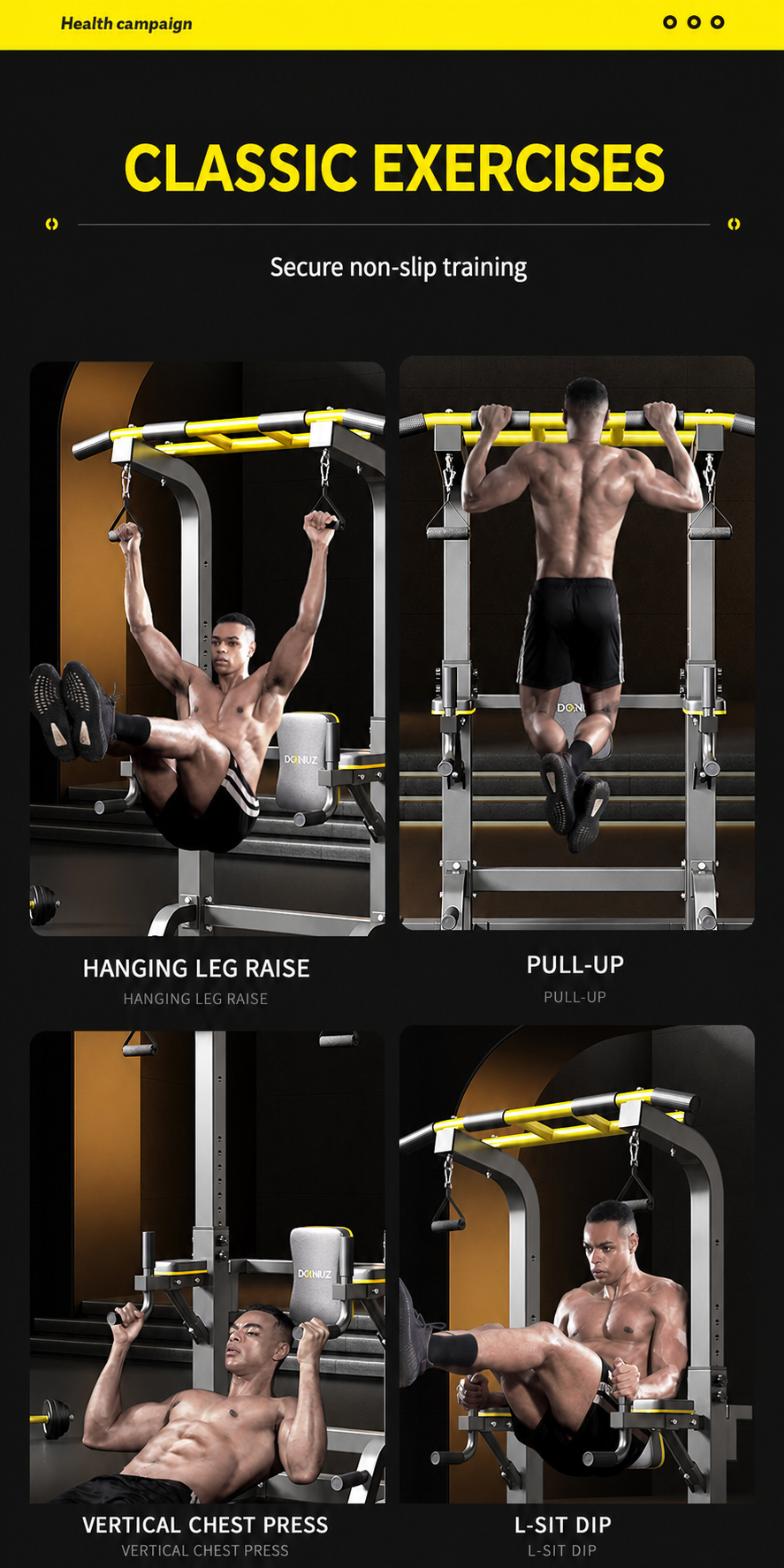 Indoor Multi-Functional Pull-Up Statio